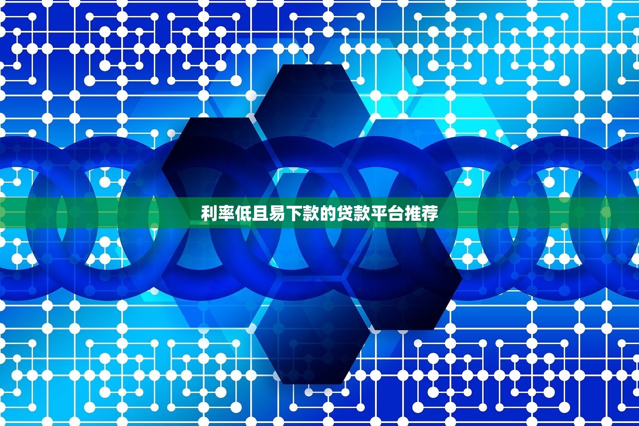 利率低且易下款的貸款平臺推薦