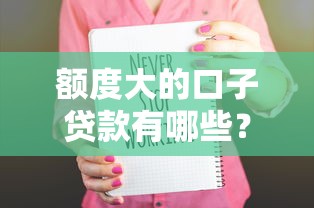 大額網貸口子眾多，哪些平臺更靠譜？
