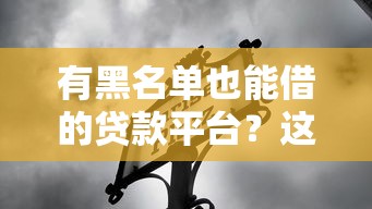 有黑名單也能借的貸款平臺(tái)？這5個(gè)渠道或許能幫到你