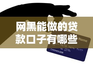 網黑能做的貸款口子有哪些？5個真實下款渠道親測有效