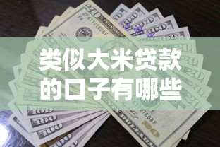 類似大米貸款的口子有哪些？這幾個平臺審核快、額度高
