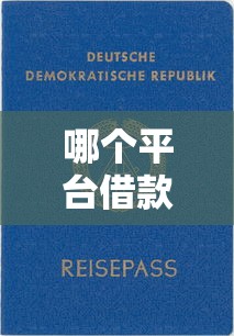 哪個平臺借款不看征信放款快正規(guī)？這5家正規(guī)低息口子實測靠譜