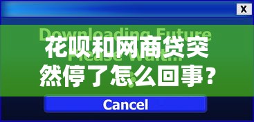 花唄和網商貸突然停了怎么回事？真實原因解析