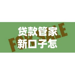 貸款管家新口子怎么選？這3個(gè)平臺(tái)審批快、額度高！