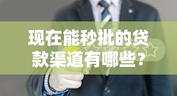 現在能秒批的貸款渠道有哪些？實測這5家平臺最快10分鐘到賬