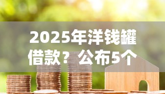 2025年洋錢罐借款？公布5個網(wǎng)貸款平臺