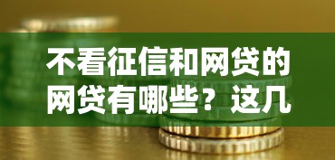 不看征信和網貸的網貸有哪些？這幾種渠道或許能幫你解決資金難題