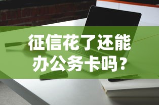 征信花了還能辦公務卡嗎？這幾個細節可能被忽略了