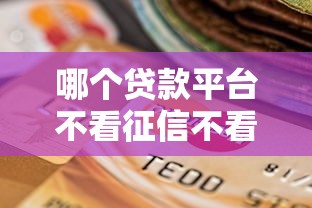哪個貸款平臺不看征信不看負債？5個真實渠道深度解析