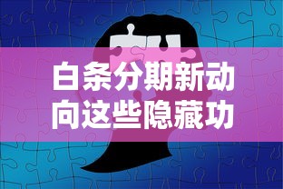 白條分期新動向這些隱藏功能你激活了嗎？